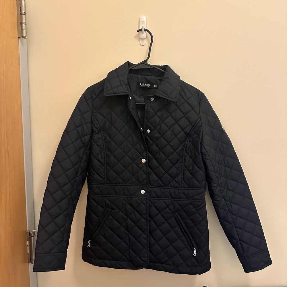 Lauren Ralph Lauren Blue Quilted Puffer Jacket